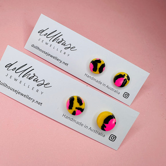 Minis - Pink & Yellow Leopard