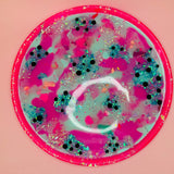 Round Platter - Pink Spotty